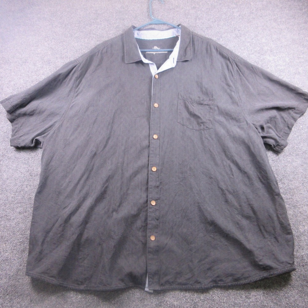 Tommy Bahama‎ Shirt Mens Big 4X Black Chilling Me Softly Beer Embroidered Back